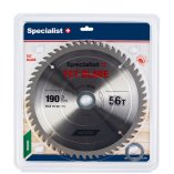 [51-1-19056] SPECIALIST+ TCT blade, 190x56Tx30-20-16 mm